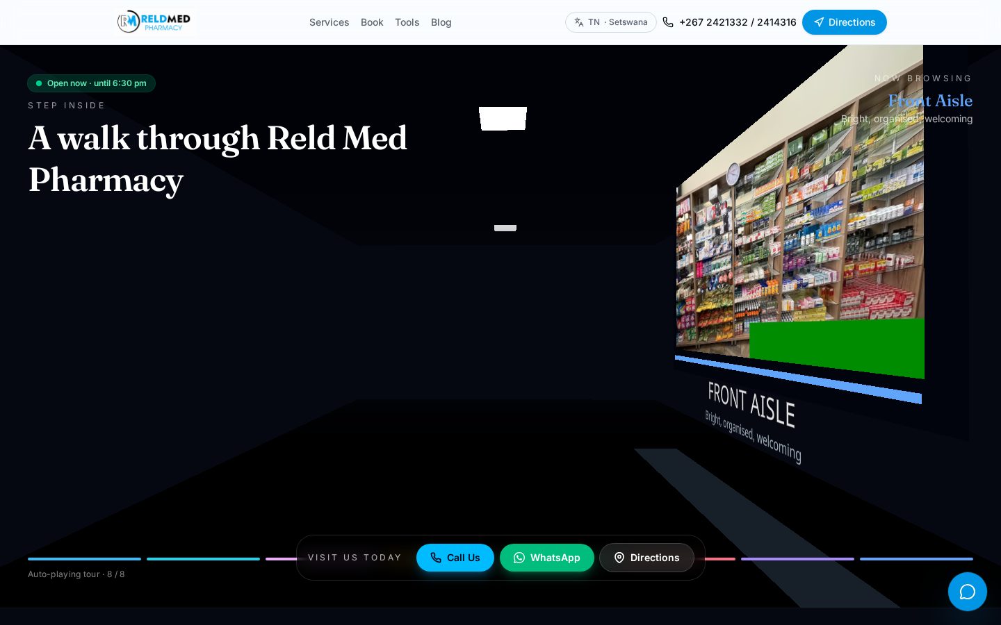Reld Med Pharmacy corporate website preview